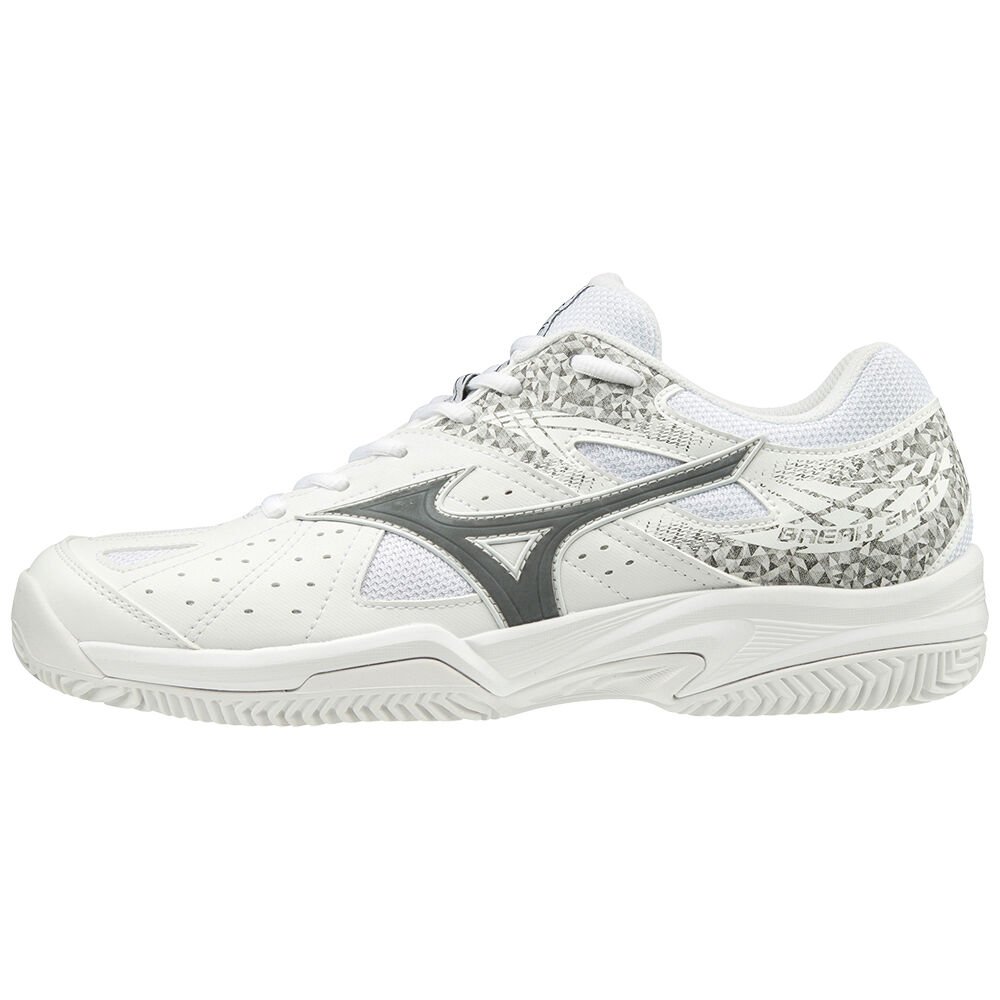 Tenis Netshoes Mizuno Break Shot 2 CC - Mulher - Branco/Pretas/Branco - SALKP3215